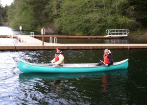 Megan exploring local waters!