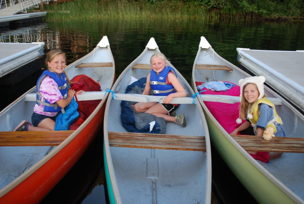 Camp St Albans canoes